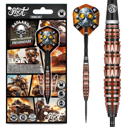 Darts szett Shot steel Badlands Rustin 24gr 90% wolfram