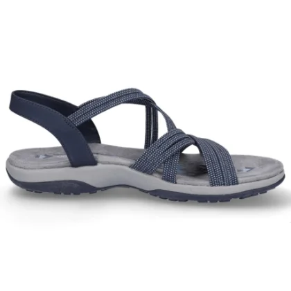 Női szandálok SKECHERS Reggae Slim Turn It Up W navy