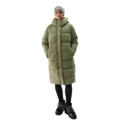 Női dzseki 4F DOWN JACKET-WAW24TDJAF476-43S-KHAKI