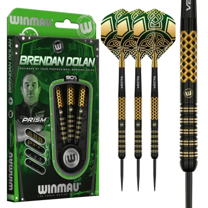 dart szett steel Winmau Brendan Dolan Signature Series 23g, 90% gravírozott