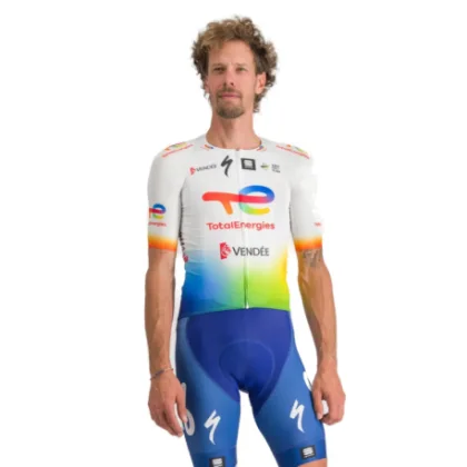 Férfi rövidujjú kerékpáros mez SPORTFUL Te bomber jersey, white