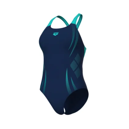 Női egyrészes fürdőruhák ARENA WOMENS POSEIDONIA SWIMSUIT SWIM PRO BACK