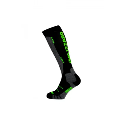 Junior sí zoknik BLIZZARD Wool Sport Junior ski socks, black green