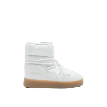 Női bokacsizmák télen MOON BOOT LTRACK LOW NYLON WP, 002 white