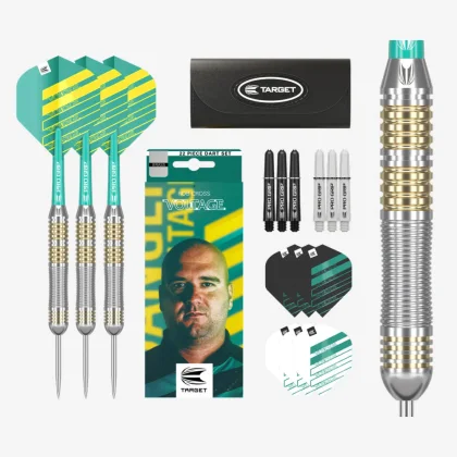 DARTS SZETT TARGET STEEL, ROB CROSS, 22G BRASS