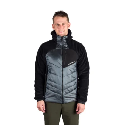 Férfi bélelt túrázó pulóver cipzárral NORTHFINDER EMERYTH-811darkblueblack
