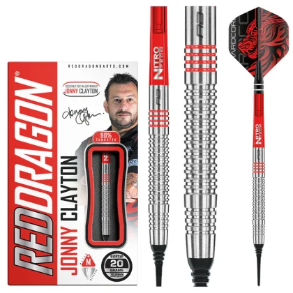 DART SZETT SOFT RED DRAGON JONNY CLAYTON 20g 90%