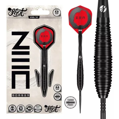 darts szett steel Shot TP Zen Bomber, 24gr, 90%