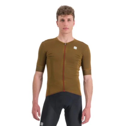 Férfi rövidujjú kerékpáros mez SPORTFUL Monocrom jersey, liquorice
