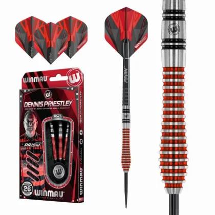 Winmau steel szett Dennis Priestley 90% wolfram 26g