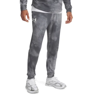 Férfi melegítőnadrágok UNDER ARMOUR UA Rival Terry AOP Jogger Q1-GRY