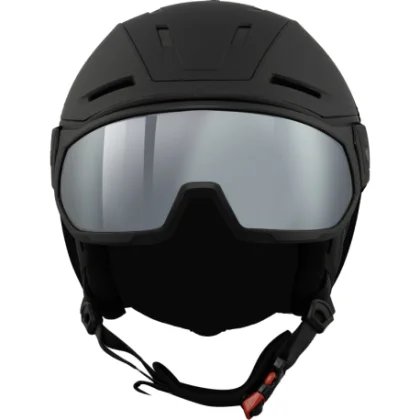 Sísisak árnyékkal BLIZZARD Edge Visor ski helmet, black matt, orange lens, silver mirror S2