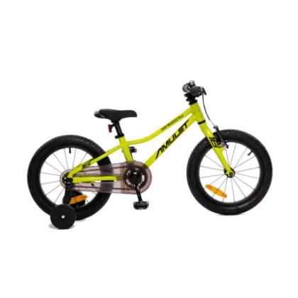 Gyerek hegyi kerékpár AMULET 16 Speedy, fluo yellow black