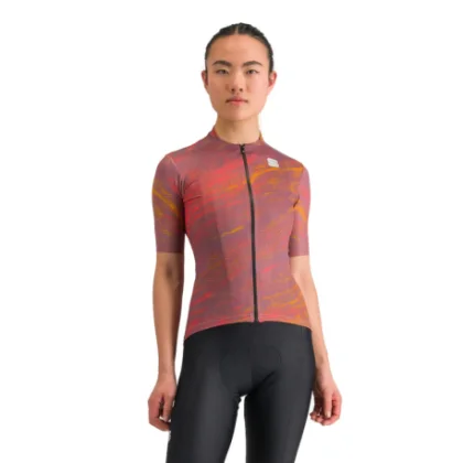 Női rövid ujjú kerékpáros mez SPORTFUL Cliff supergiara w jersey, mauve