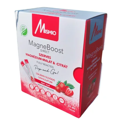 MagneBoost DIRECT szerves magnézium eper ízben 30 tasak