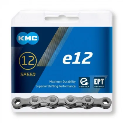 Bicikli lánc KMC E 12 EPT grey 130 links