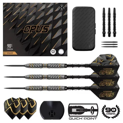 Dart szett steel Harrows Opus QP 25g, 90% wolfram