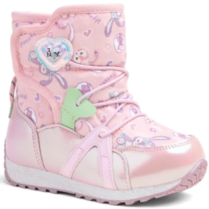 Lány téli magas csizmák WOJTYLKO Halwell pink