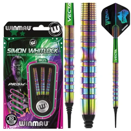 Dart szett Winmau soft Simon Whitlock World Cup Rainbow SE 18g, 90%
