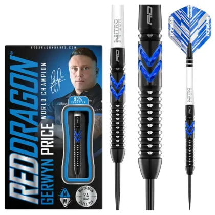 Red Dragon Gerwyn Price Blue Ice SE steel darts 24g 90%