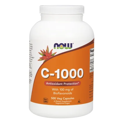 C-1000 mg C-vitamin, bioflavonoiddal és rutinnal 500 Veg Capsules