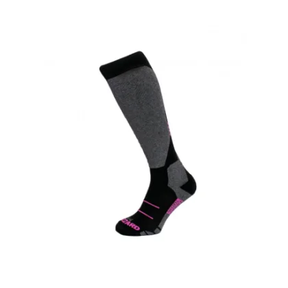 Junior sí zoknik BLIZZARD Wool Sport Junior ski socks, black pink