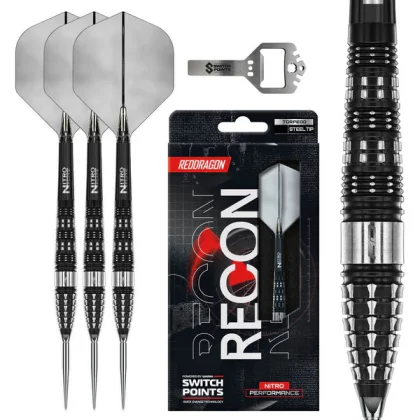 Dart szett Red Dragon steel Recon Torpedo Switch Point 23g 90%