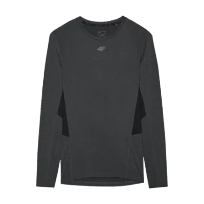 Női hosszú ujjú edzőpóló 4F LONGSLEEVE FNK-WAW24TFLOF276-20S-DEEP BLACK