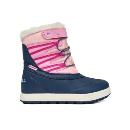 Lány téli magas csizmák MERRELL Snow Bank 5.0 WTRPF K navy pink