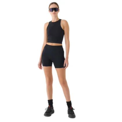Női edzőnadrágok 4F SHORT TIGHTS FNK F055-RAW24TFSTF055-20S-DEEP BLACK