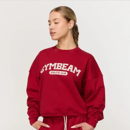 GymBeam Women‘s Varsity Sweatshirt Red