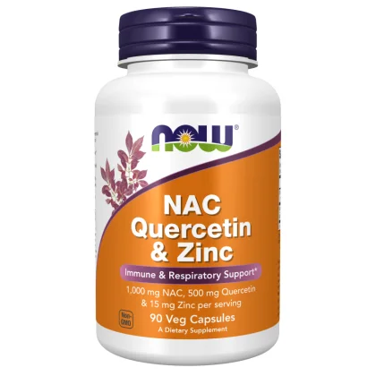 NAC Quercetin & Zinc 90 Veg Capsules - Immun- és légzéstámogatás