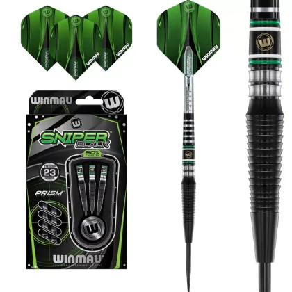 Dart szett Winmau steel Sniper Black Edition 23g, 90%