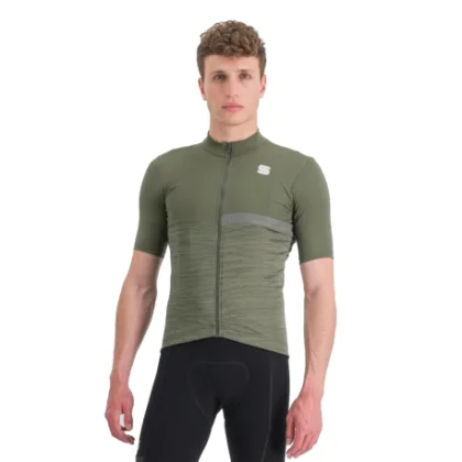 Férfi rövidujjú kerékpáros mez SPORTFUL Giara jersey, beetle
