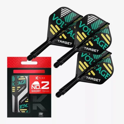 Darts toll és szár egyben Target K-Flex Rob Cross, no2 toll és rövid szár