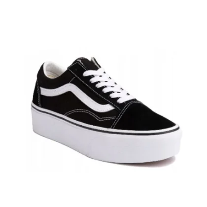 Női utcai cipők VANS UA Old Skool Platform black white