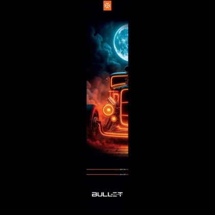 dart szőnyeg Bullet Hotrod 300 * 60 cm (dobóvonalakkal)