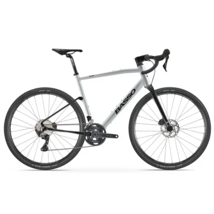 Gravel kerékpár BASSO Tera, silver, Shimano GRX 600, Microtech MX25