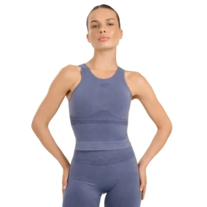 Női edzőtop 4F SLEEVELESS FNK F578-WAW25TFSLF578-30A-DARK BLUE ALLOVER