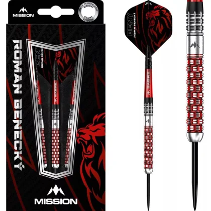 Dart szett Mission steel Roman Benecky Black-Red PVD 22g, 90%