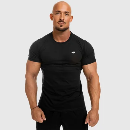 Férfi fitness póló Iron Aesthetics Standard, fekete