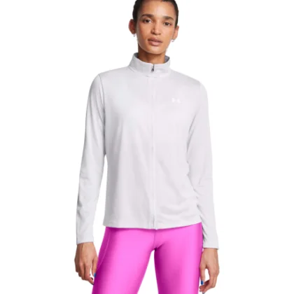 Női cipzáras edzőpulóver UNDER ARMOUR Tech Full Zip-GRY