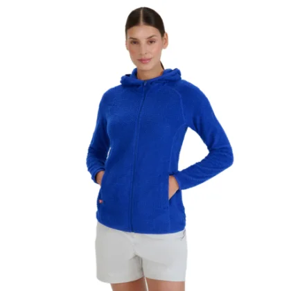 Női túra polár pulóver cipzárral 4F SWEATSHIRT FNK-WSS25TFSWF481-36S-COBALT