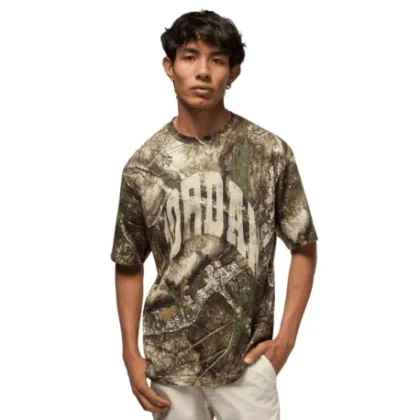 Férfi rövid ujjú póló NIKE JORDAN BRK RLT AOP SS CREW 133 SAIL