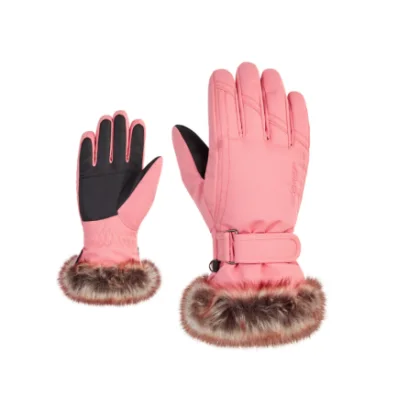 Lány síkes kesztyűk ZIENER LIM-801938-354-pink vanilla stru