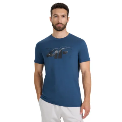 Férfi rövid ujjú póló 4F TSHIRT M2359-WAW25TTSHM2359-46S-TEAL