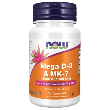 Mega D-3 & MK-7 60 Veg Capsules