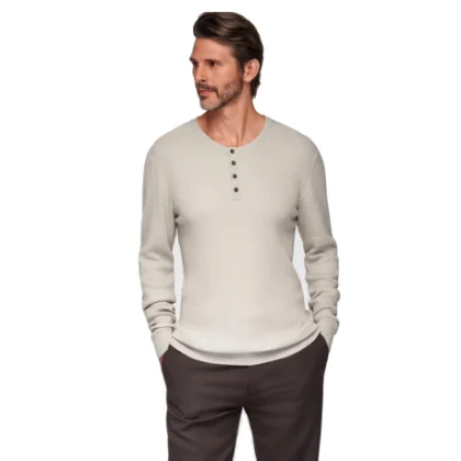 Férfi pulóver OMBRE Sweater OM-SWSW-0183 V-3ight grey