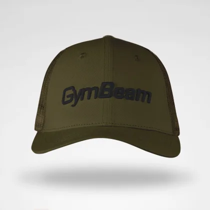 Mesh Panel Cap Military Green baseball sapka GymBeam
