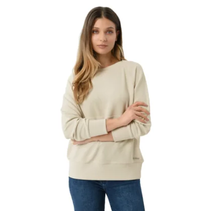 Női kapucnis pulóver VOLCANO B-MINK-CREAM